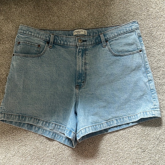 Abercrombie & Fitch Pants - Abercrombie & Fitch Light Blue Denim Jean Shorts